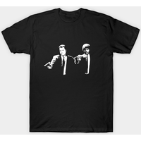 Jules And Vincent Pulp Fiction T-Shirt for Men - Black — Mens T Shirts