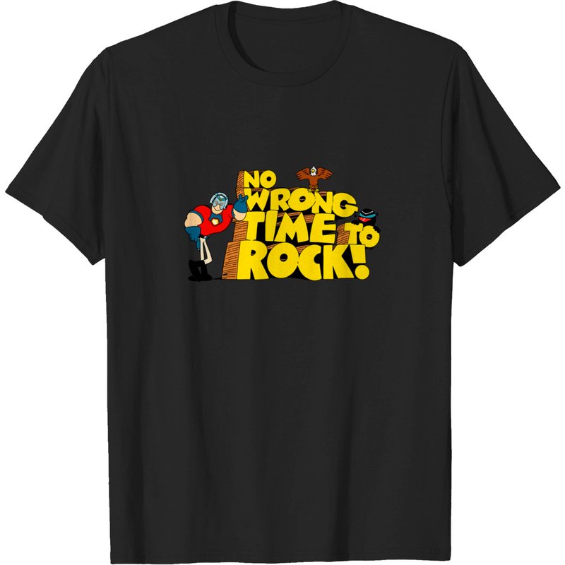 No Wrong Time To Rock - Peacemaker Men's T-Shirt — Mens T Shirts