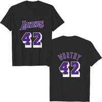 T-shirt pour hommes James Worthy - Maillot noir double face