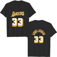 T-shirt pour hommes Kareem Abdul-Jabbar - Noir double face