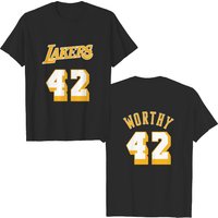 T-shirt James Worthy Jersey pour hommes - Noir