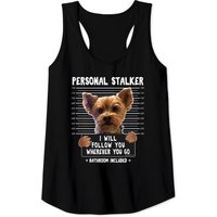 Personal Stalker Yorkie Tank Top for Men - Black