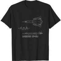 T-shirt Lockheed YF-12A Chasseur Invisible Blanc pour Hommes — T-shirts pour hommes