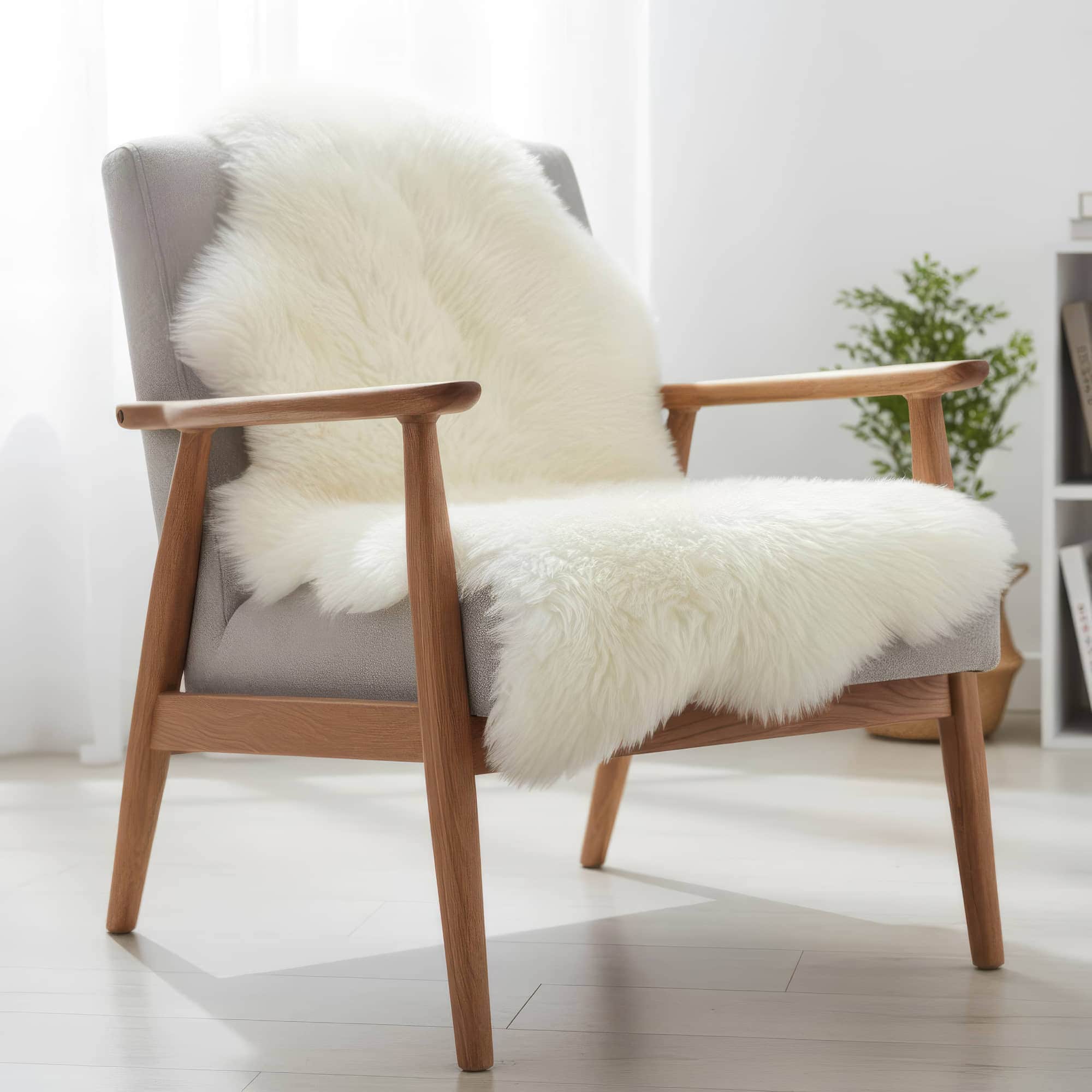 Super Area Rugs Genuine Sheepskin Rug 100% New Zealand Fur Natural 2' x 3