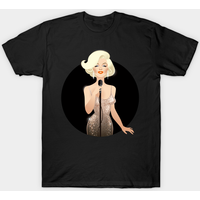 T-shirt Fanart de Marilyn Monroe pour hommes en bleu royal — T-shirts pour hommes