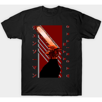 T-shirt pour hommes Chainsaw Man en bleu royal — T-shirts pour hommes