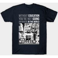 Malcolm X Quote Men's T-Shirt in Royal Blue