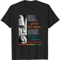 T-shirt pour hommes Malcolm X Nation - Noir — T-shirts pour hommes