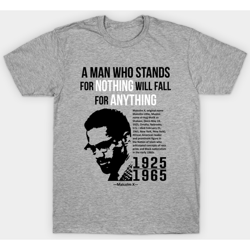 T-shirt pour hommes Malcolm X - Mois de l'histoire des Noirs — T-shirts pour hommes