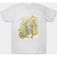 T-shirt pour hommes Peter Rabbit Vol de Carottes en bleu royal