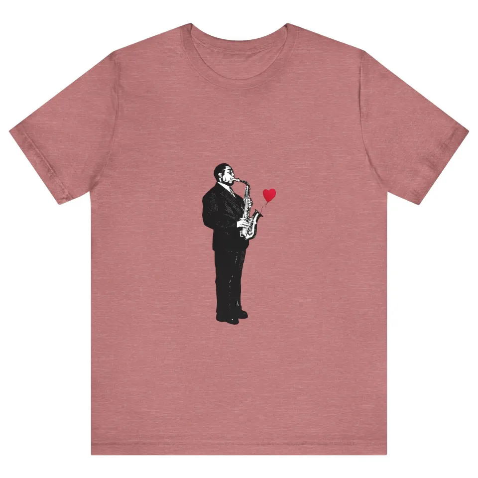 T-shirt pour hommes Banksy × Charlie Parker en bleu royal — T-shirts pour hommes