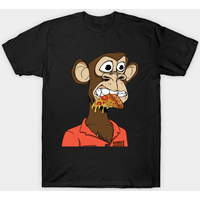 T-shirt pour hommes Chic Bored Ape Pizza Art — T-shirts pour hommes