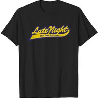 T-shirt pour hommes avec logo Late Night avec David Letterman