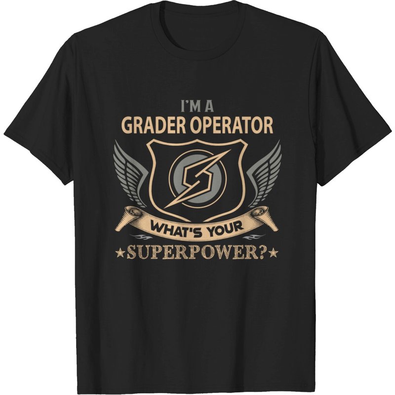 T-shirt Grader Operator pour hommes - Tee cadeau Superpower