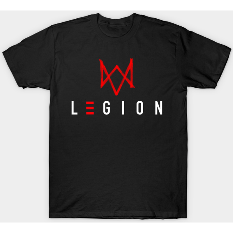 T-shirt noir pour hommes Watch Dogs: Legion