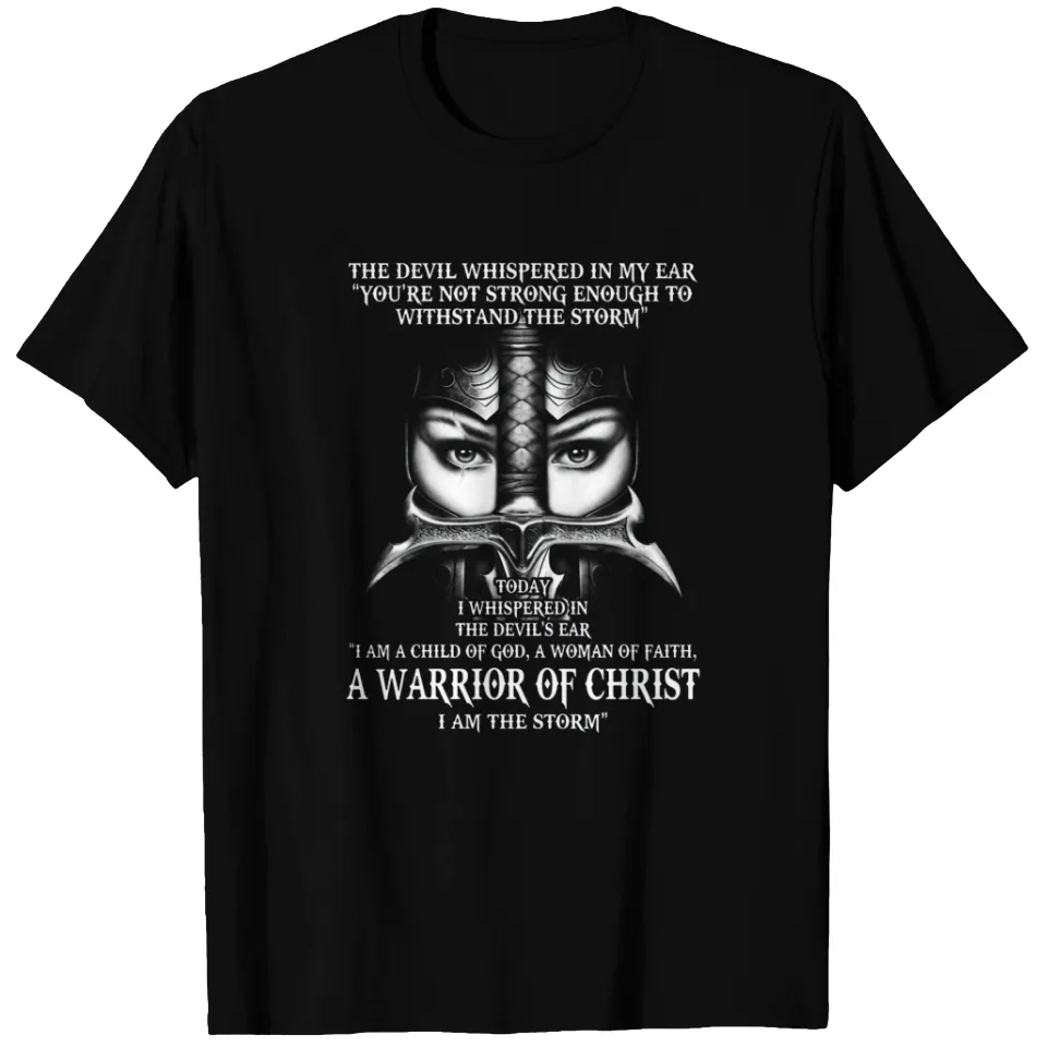 A Warrior Of Christ I Am The Storm Men's T-Shirt — Mens T Shirts