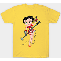 T-shirt pour hommes Betty Boop en noir — T-shirts pour hommes