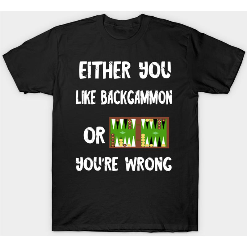T-shirt pour homme Joueur de jeux de société Backgammon — T-shirts pour hommes