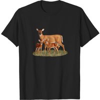 T-shirt pour hommes avec Chevreuil et Faons Jumeaux — T-shirts pour hommes