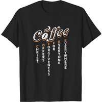 T-shirt Christ Offre le Pardon pour Hommes - Noir Pun Café — T-shirts pour hommes