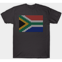 South Africa Flag Beadwork Effect T-Shirt