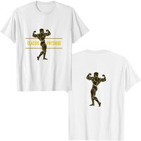 T-shirt Classic Physique Twisted Double Biceps Pose pour hommes