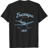 T-shirt pour hommes Ercoupe Classic Aviation - Noir