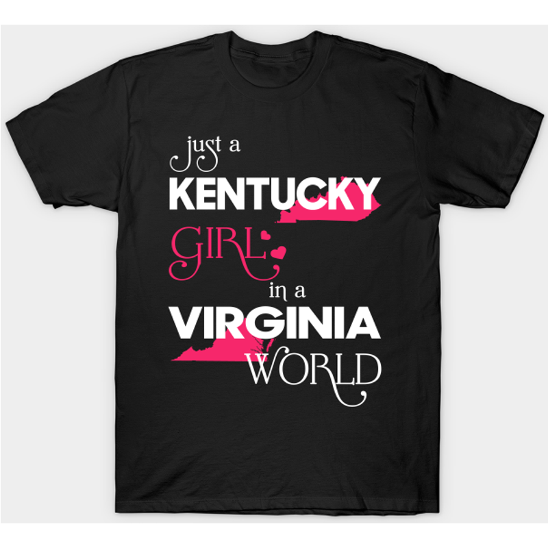 Juste une fille du Kentucky dans un monde de Virginie - T-shirt pour hommes — T-shirts pour hommes