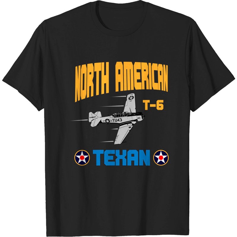 North American T-6 Texan WWII Airplanes Men's T-Shirt — Mens T Shirts