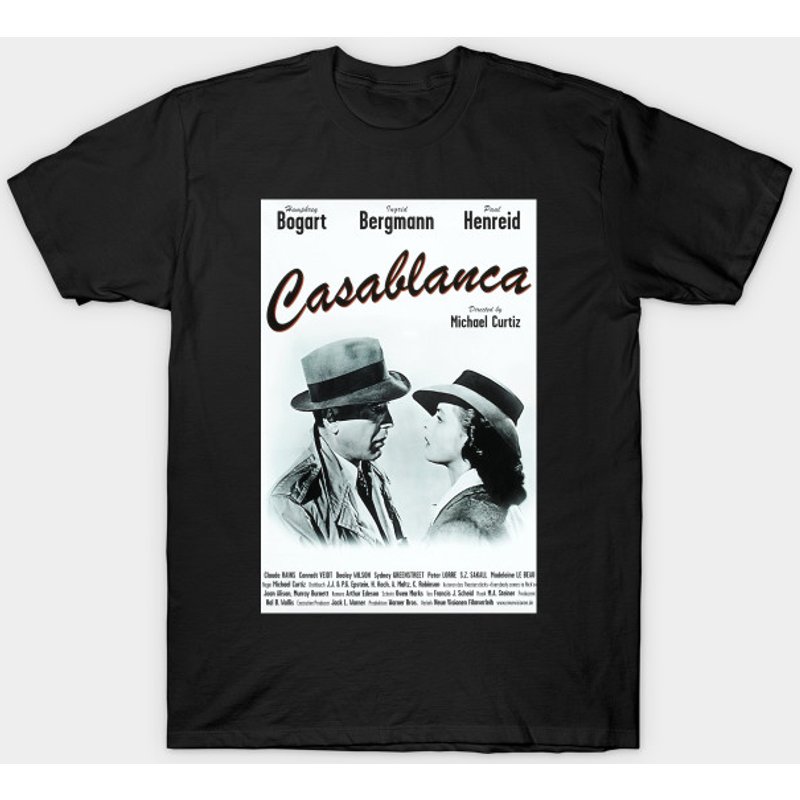 T-shirt pour hommes Casablanca en noir — T-shirts pour hommes