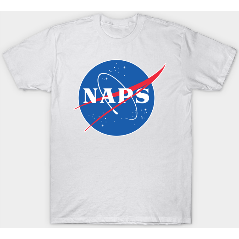 T-shirt NAPS / NASA Parodie Logo Heure du Lit pour Hommes — T-shirts pour hommes