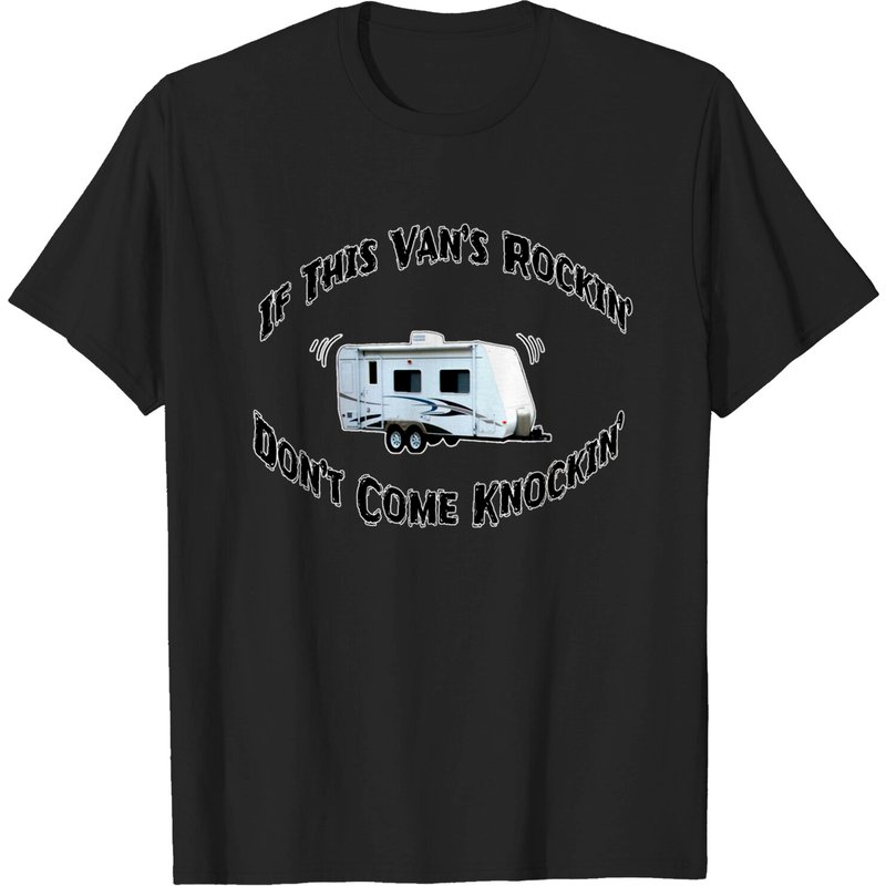 Si ce van bouge, ne frappez pas - T-shirt drôle de camping — T-shirts pour hommes