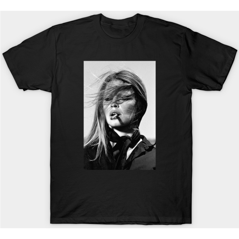 Brigitte Bardot Sexy Men's T-Shirt in Black — Mens T Shirts