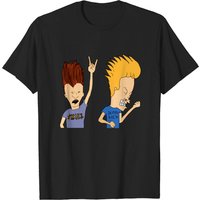 T-shirt pour hommes Beavis et Butt-Head en noir — T-shirts pour hommes