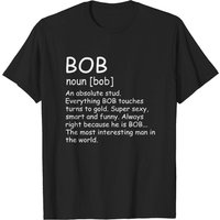 T-shirt pour hommes Funny Name Definition Bob