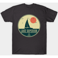 Lake Superior Sailing Design Men's T-Shirt — Mens T Shirts