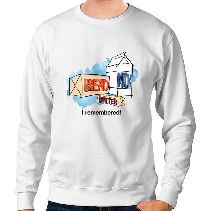 Sweatshirt Unisexe en Mélange Épais - Design Pain de Mie