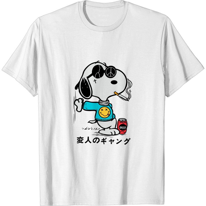 T-shirt Snoopy Hippy pour hommes — T-shirts pour hommes
