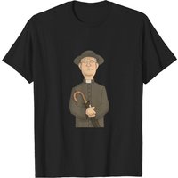 T-shirt pour hommes Father Brown en noir — T-shirts pour hommes