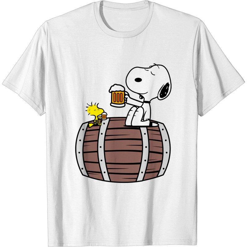 T-shirt Snoopy Beer Time pour hommes — T-shirts pour hommes