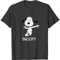 T-shirt pour hommes Snoopy Dance Style en noir — T-shirts pour hommes