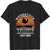 Woodstock 50th Anniversary T-Shirt for Men - Peace Love Bird
