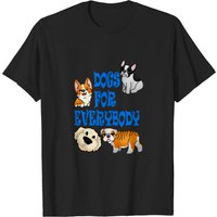 T-shirt noir pour hommes "Dogs For Everybody! — T-shirts pour hommes