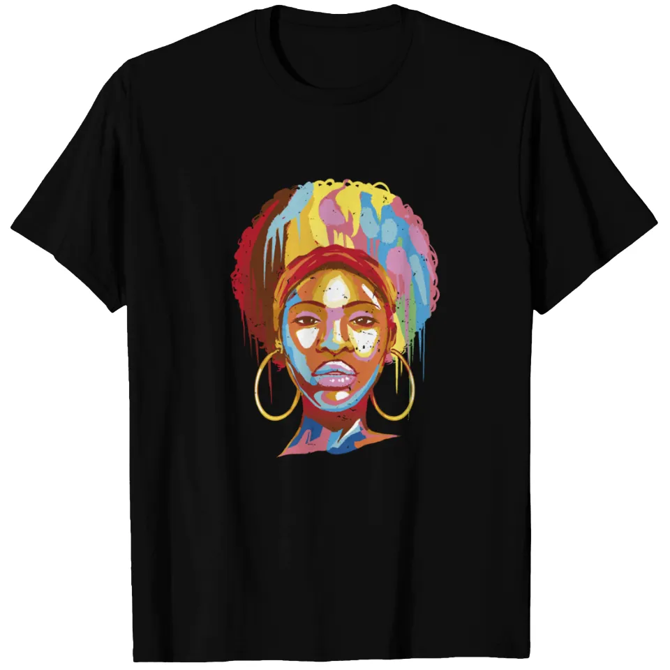 African American Woman T-Shirt for Men