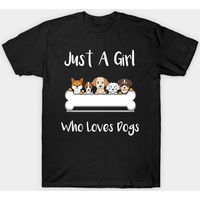 Just A Girl Who Loves Dogs Men's T-Shirt