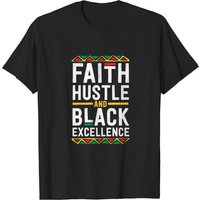 T-shirt Faith Hustle Excellence Noire pour Hommes — T-shirts pour hommes