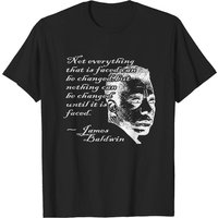 James Baldwin (light) - Men's Black T-Shirt