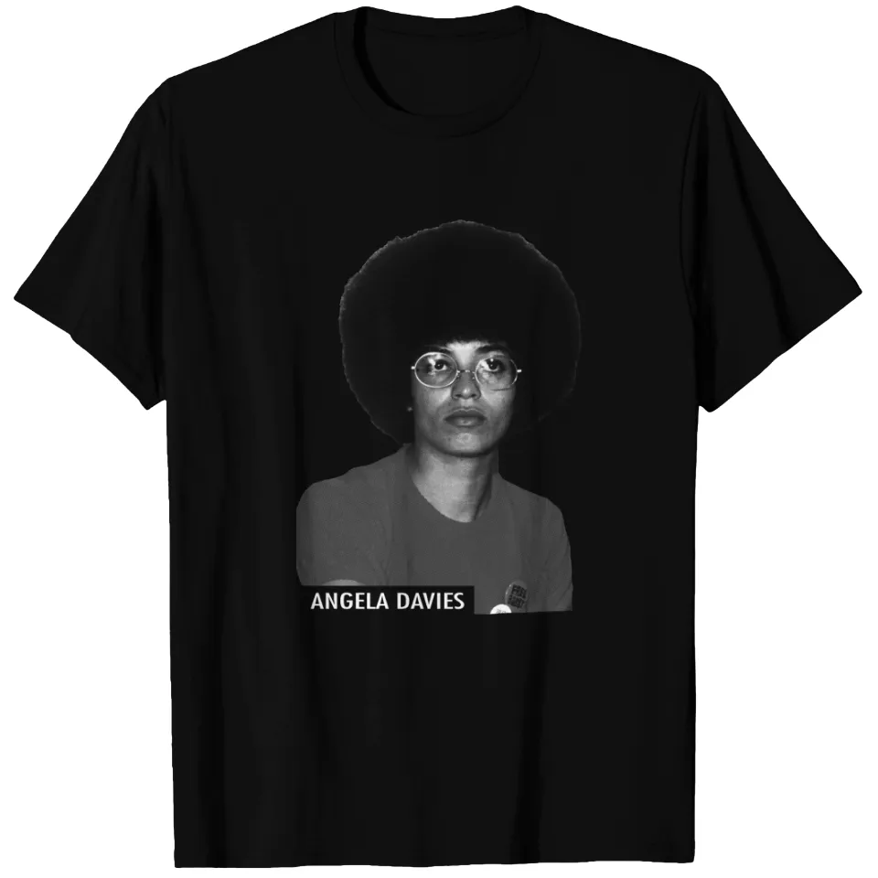 T-shirt noir pour hommes Angela Davis — T-shirts pour hommes