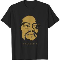 T-shirt pour hommes Malcolm X en noir — T-shirts pour hommes