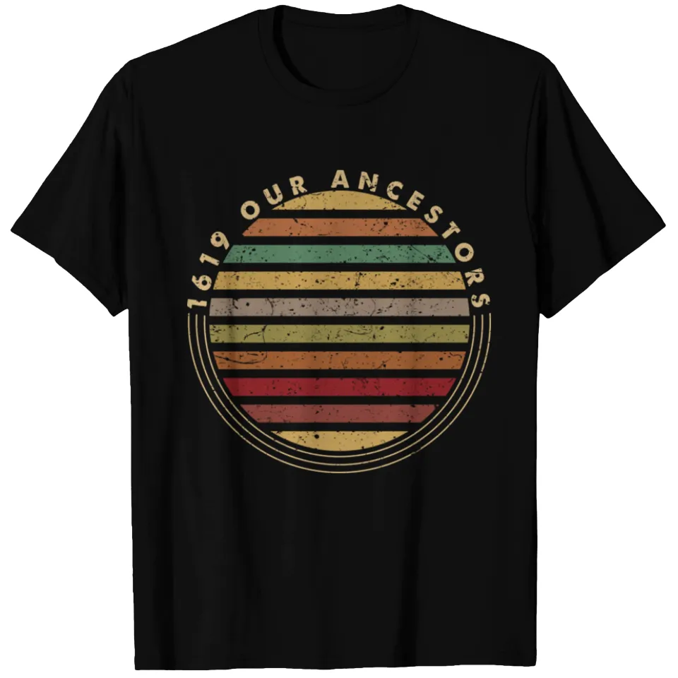 1619 Our Ancestors Men's Heavyweight T-Shirt in Black